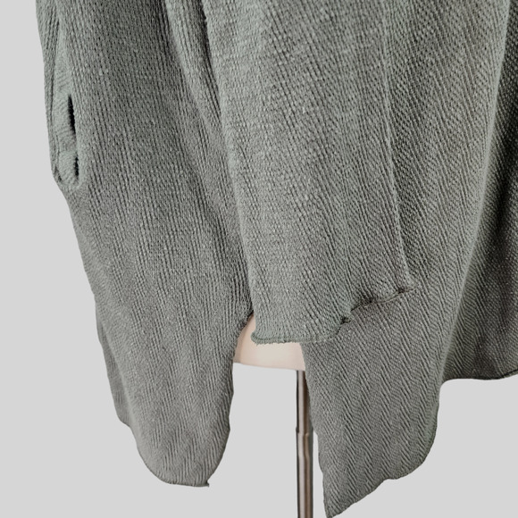 NWT World Market Thermal Pullover Free Size Kimono Sleeve Turtleneck Cotton Nubb - Picture 6 of 16